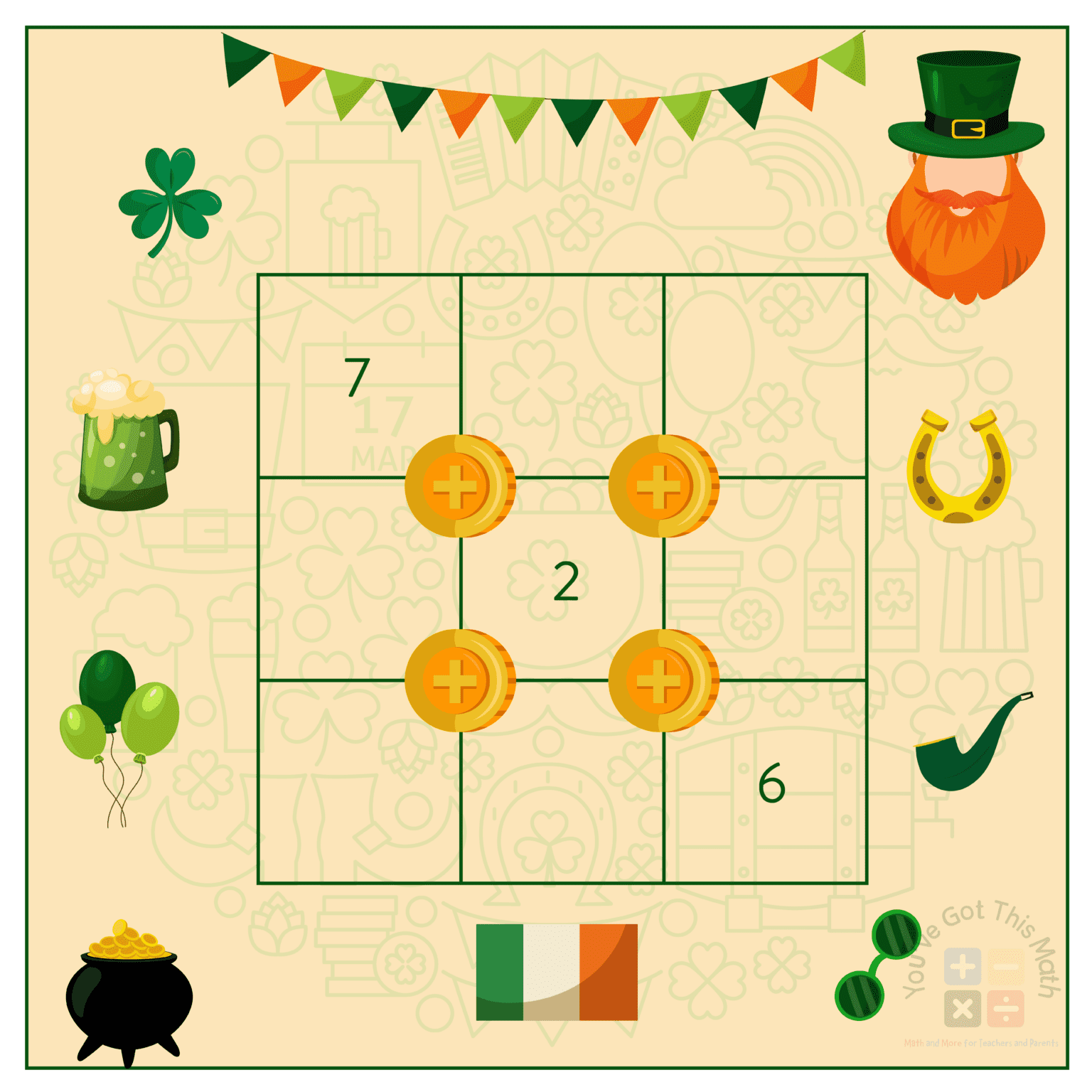 5 St. Patrick’s Day Math Riddle Worksheets | Fun Activities