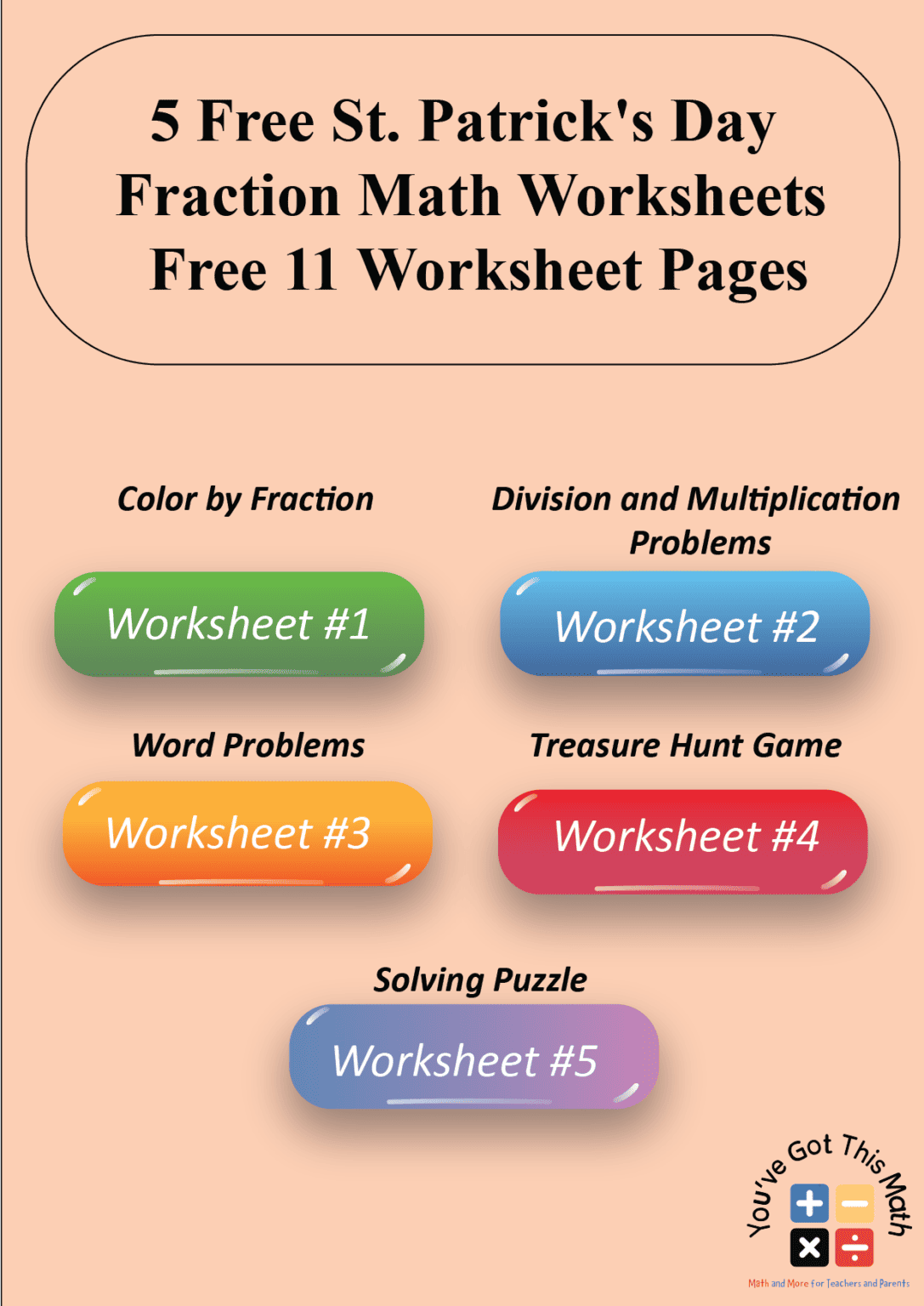 St Patrick s Day Fraction Math 5 Free Worksheets st-patrick-s-day-fraction-math-5-free-worksheets