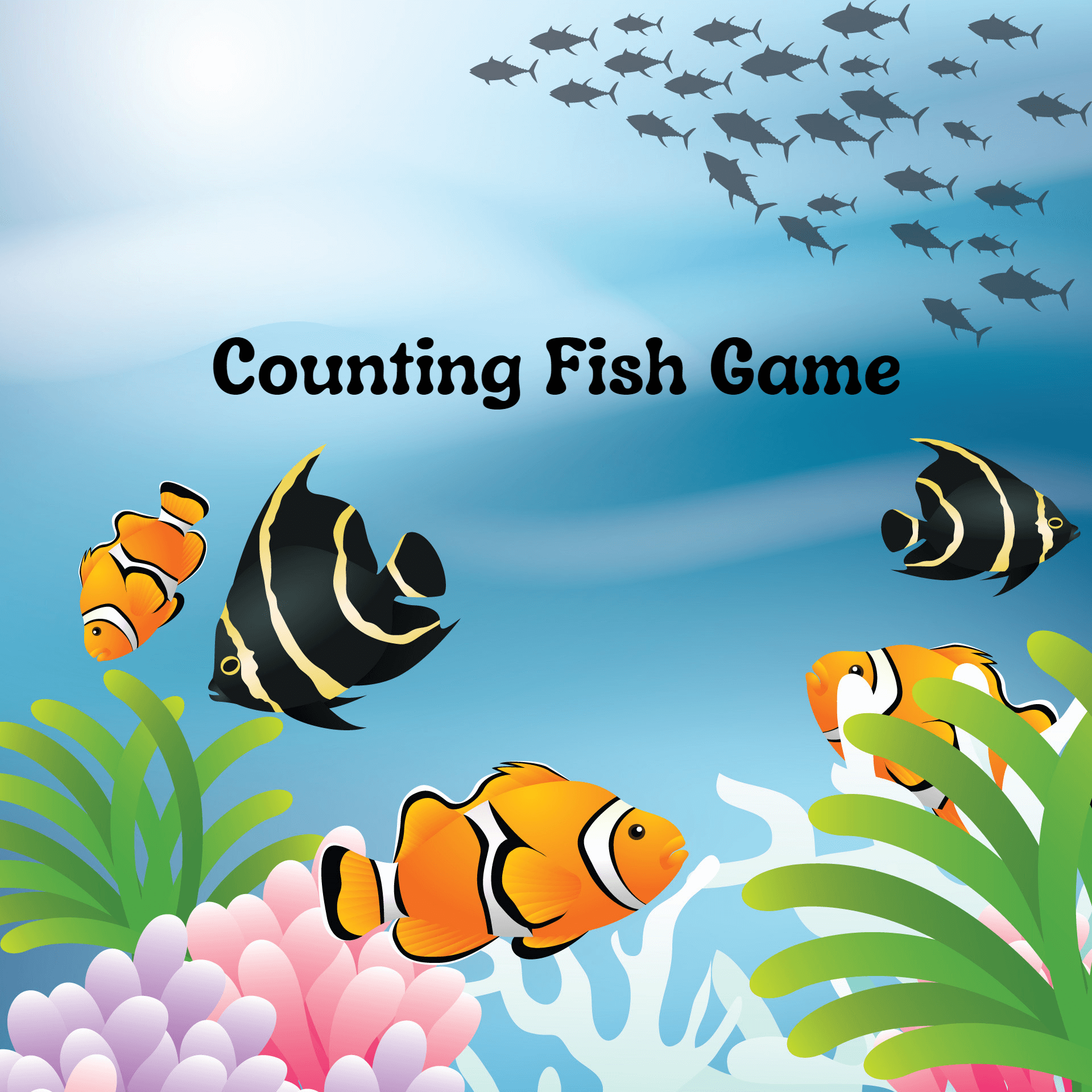 Fishes to count in Counting Fish Game