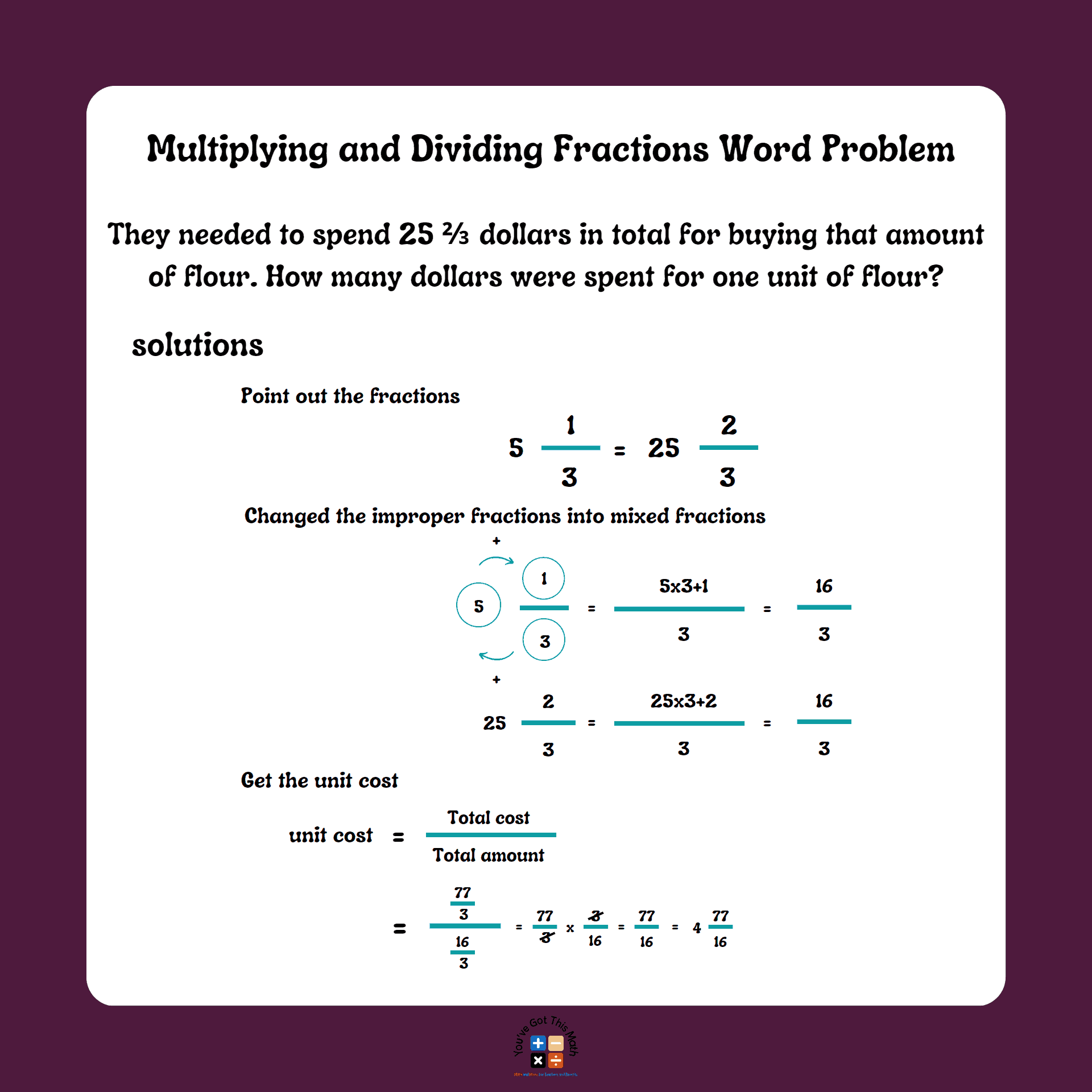 problem solving multiplying and dividing fractions