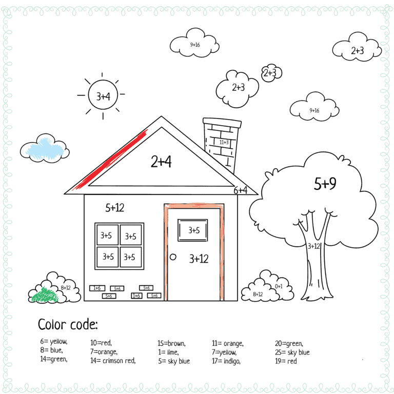 6 free math coloring worksheets pdf fun printable