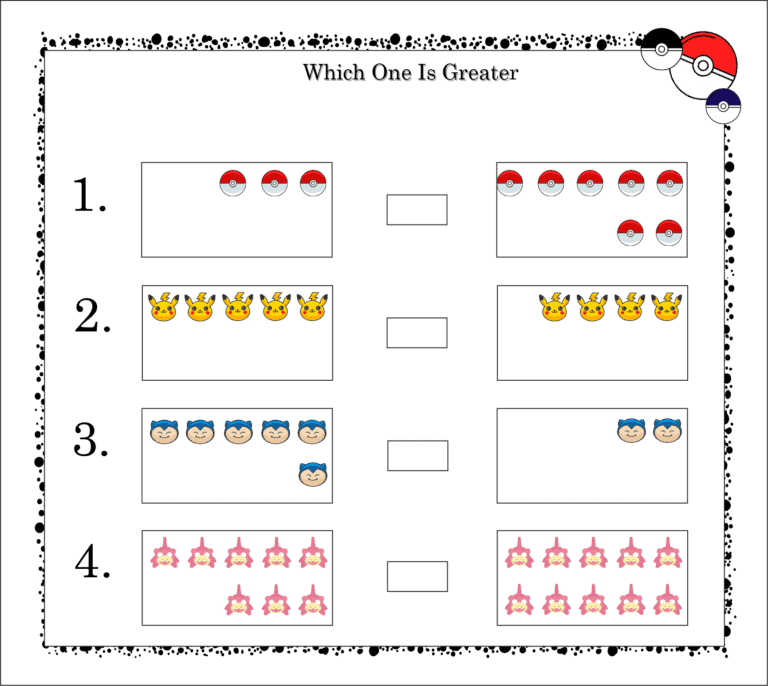 8 Exciting Pokémon Math Worksheets 