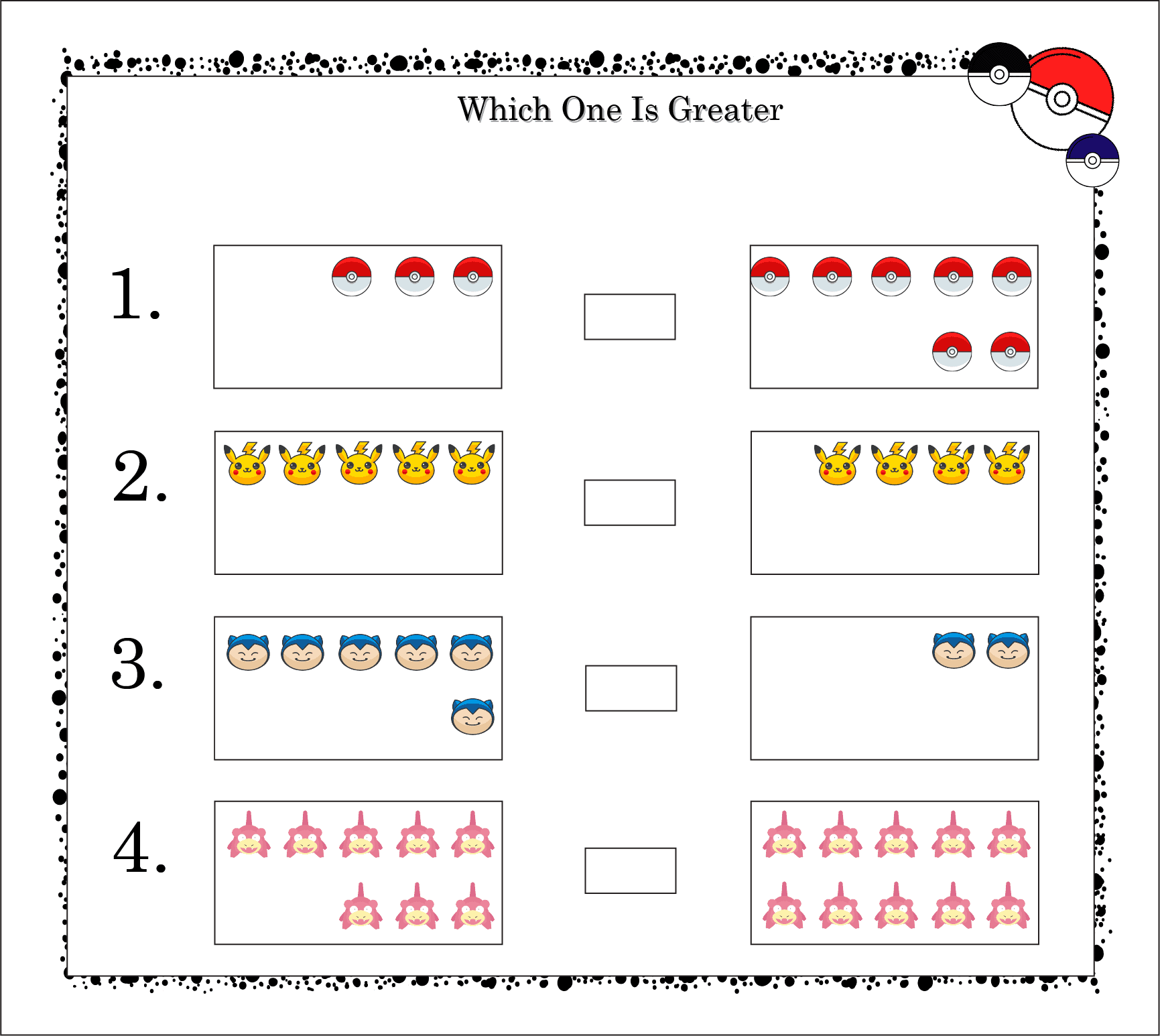 Comparing Number of Pokemons to Find Greater Value