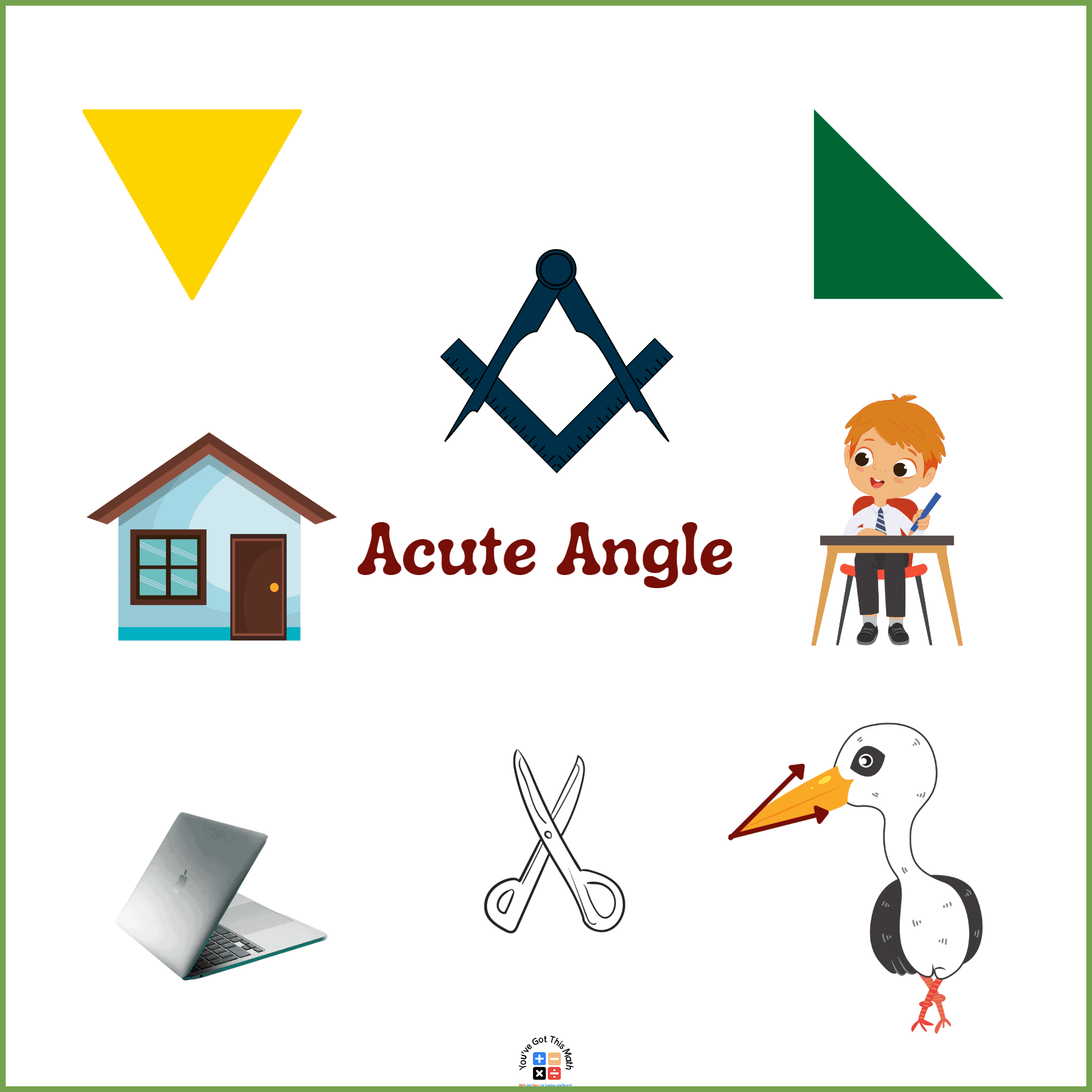 10 Real Life Examples of Acute Angles in the Home | Free Printable