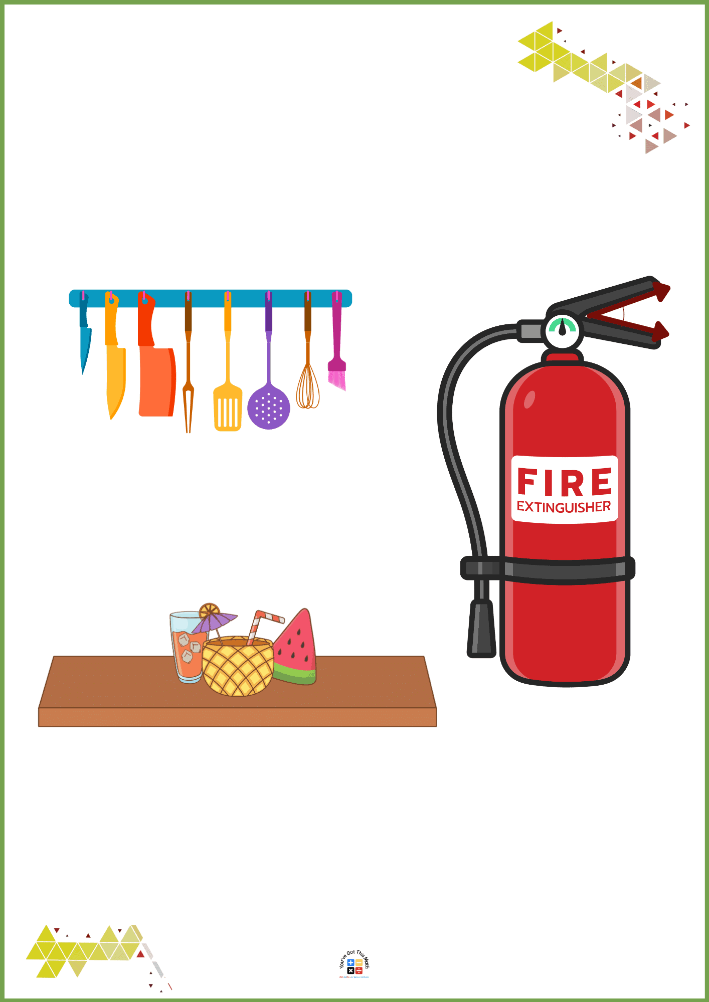 Fire Extinguisher Tip of Acute Angle Shape