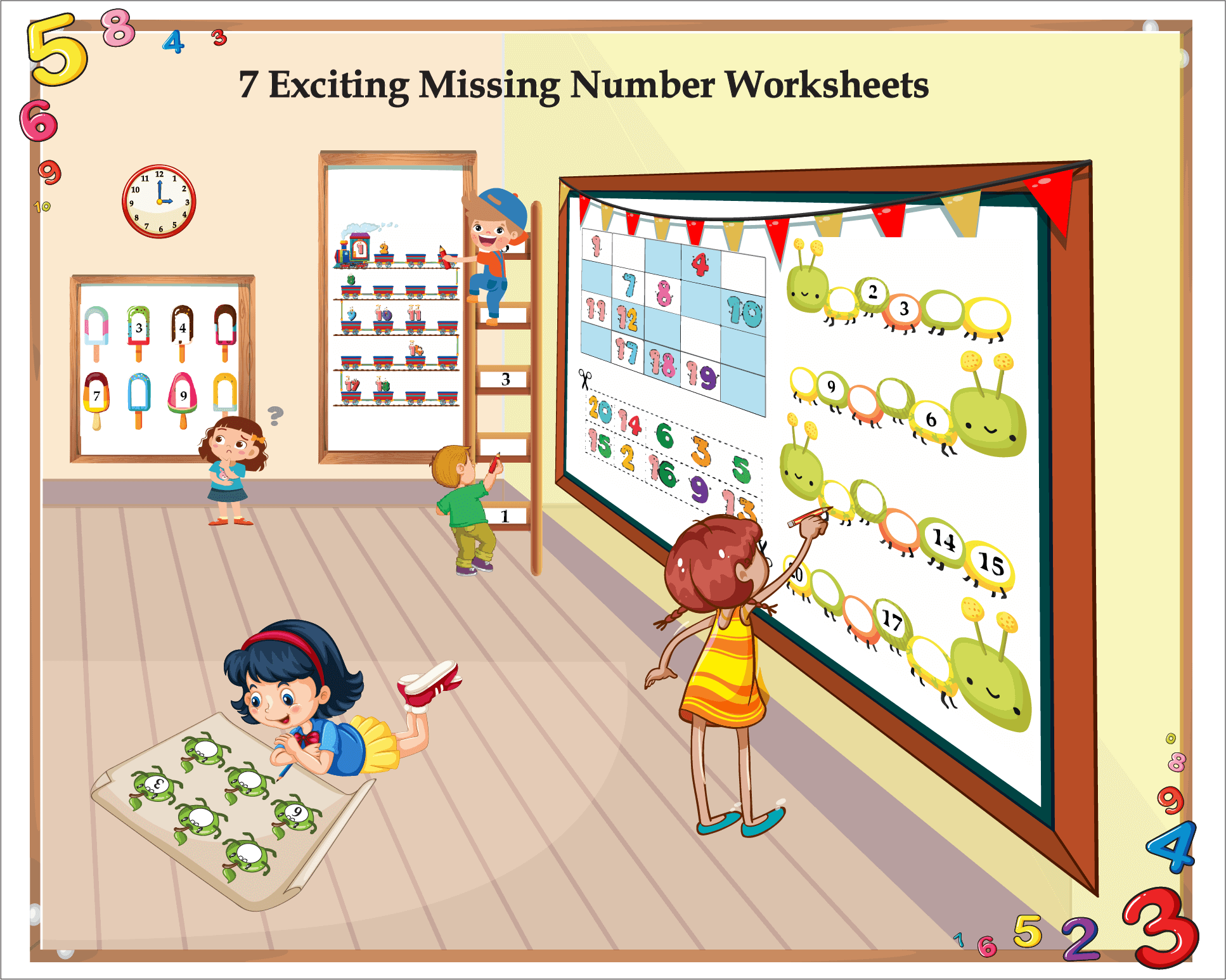 7 Free Missing Number Worksheets 1-20 | Fun Activities