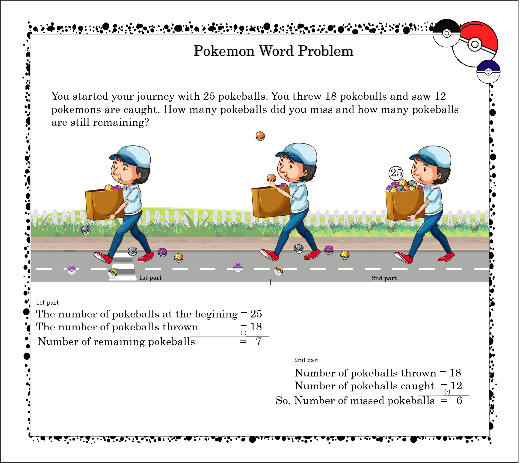 Simple Pokemon Word Problem