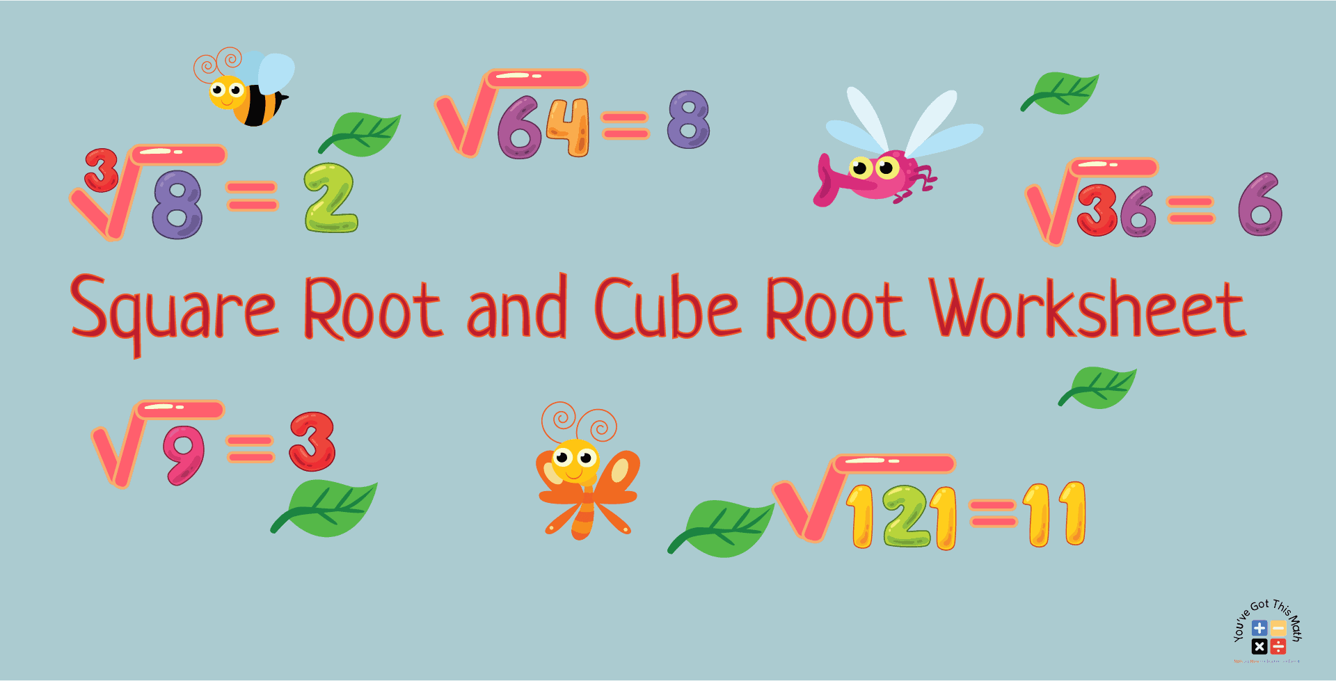 Square Root and Cube Root Worksheet