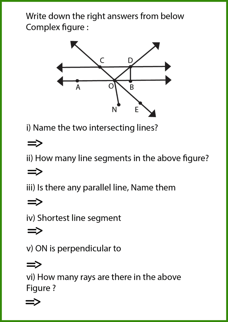 Free Lines Rays and Line Segments Worksheet | 10+ Pages