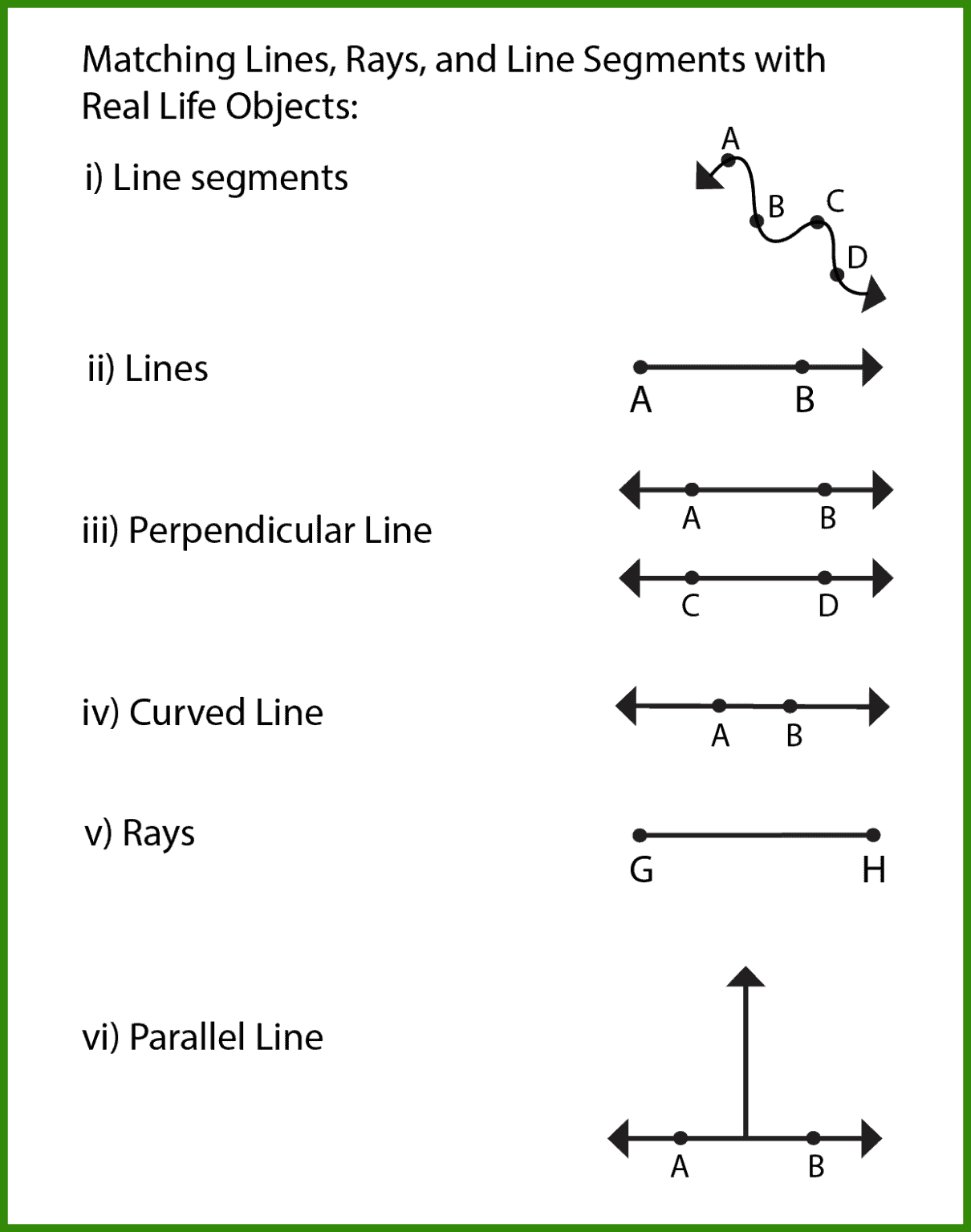 Free Lines Rays And Line Segments Worksheet 10 Pages 8542