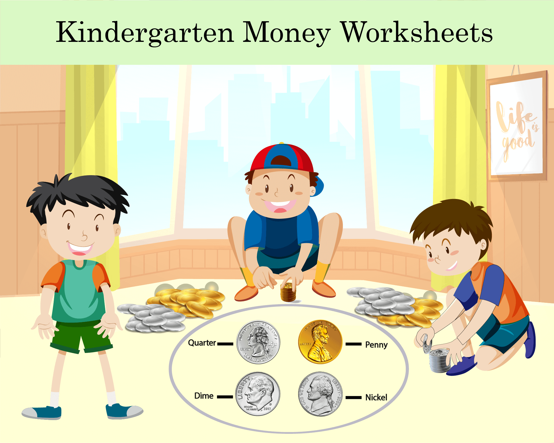 20+ Free Kindergarten Money Worksheets | Fun Activities | Printables