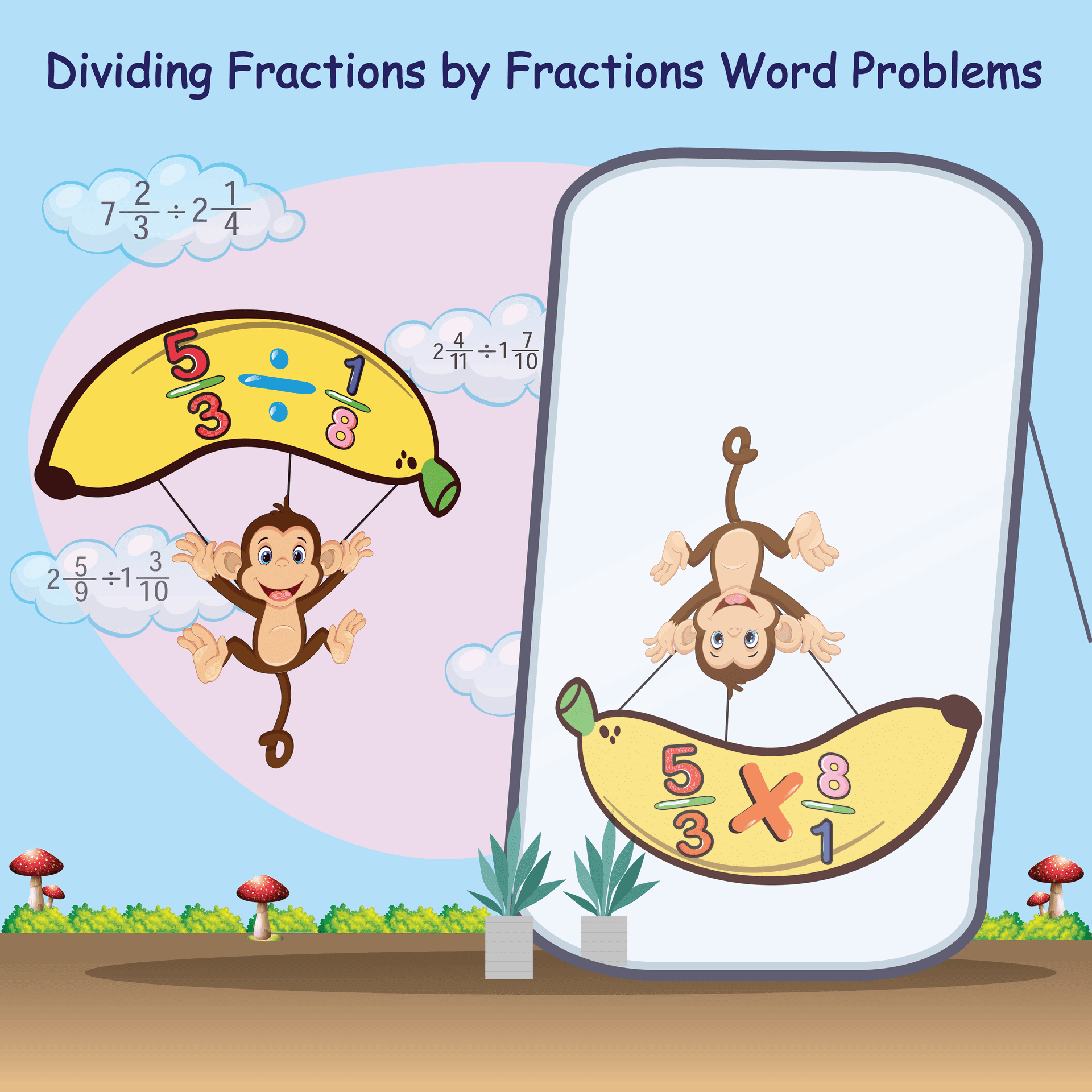 70+ Free Dividing Fractions by Fractions Word Problems | 5th Grade