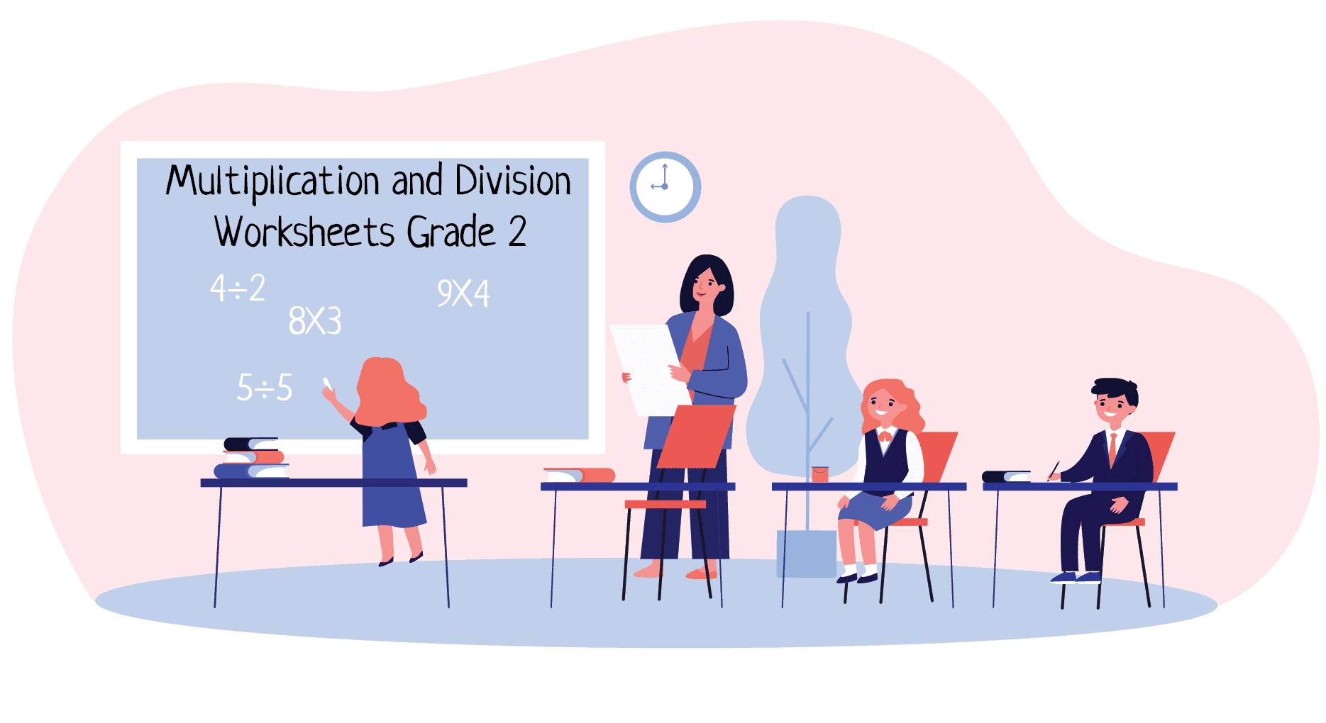 20+ Multiplication and Division Worksheets Grade 2 | Free Printable