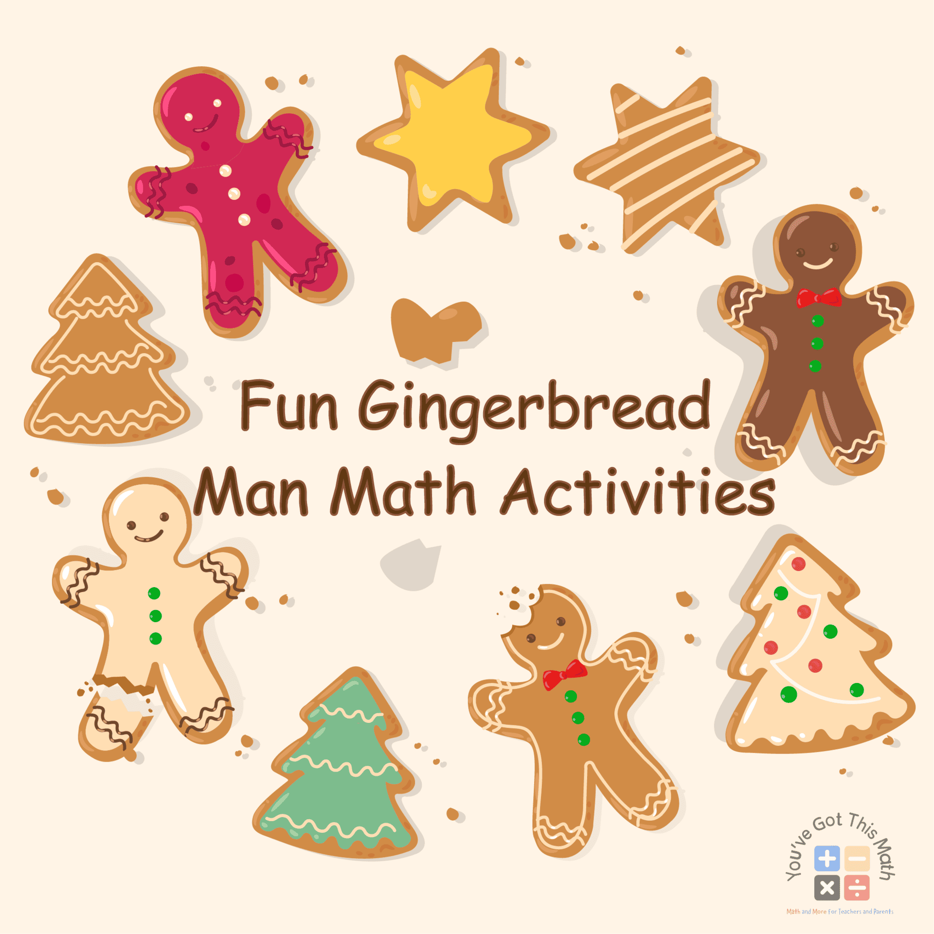 6 Fun Gingerbread Man Math Activities | Free Worksheets
