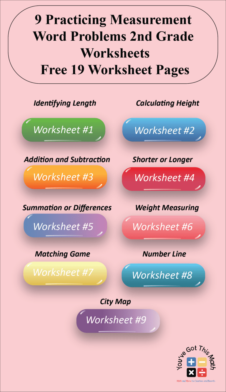 9 Fun Measurement Word Problems 2nd Grade Worksheets