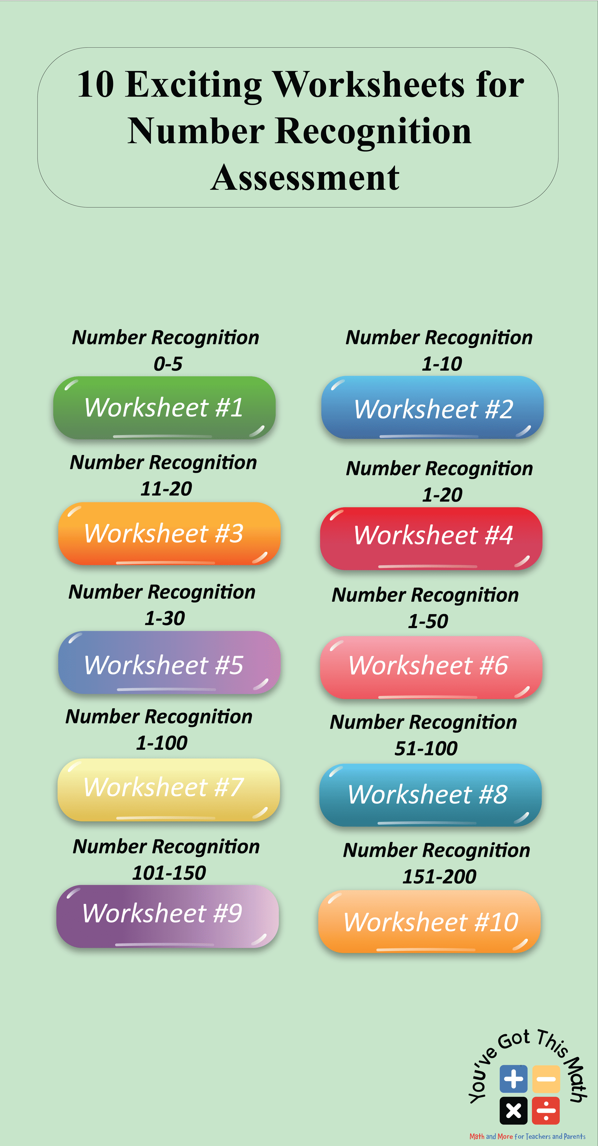 10 Exciting Worksheets for Number Recognition Assessment-01