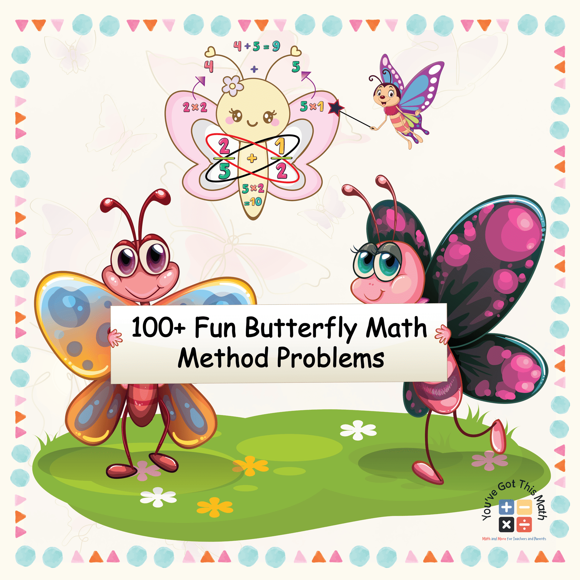 100+ Fun Butterfly Math Method Problems | Free Worksheets