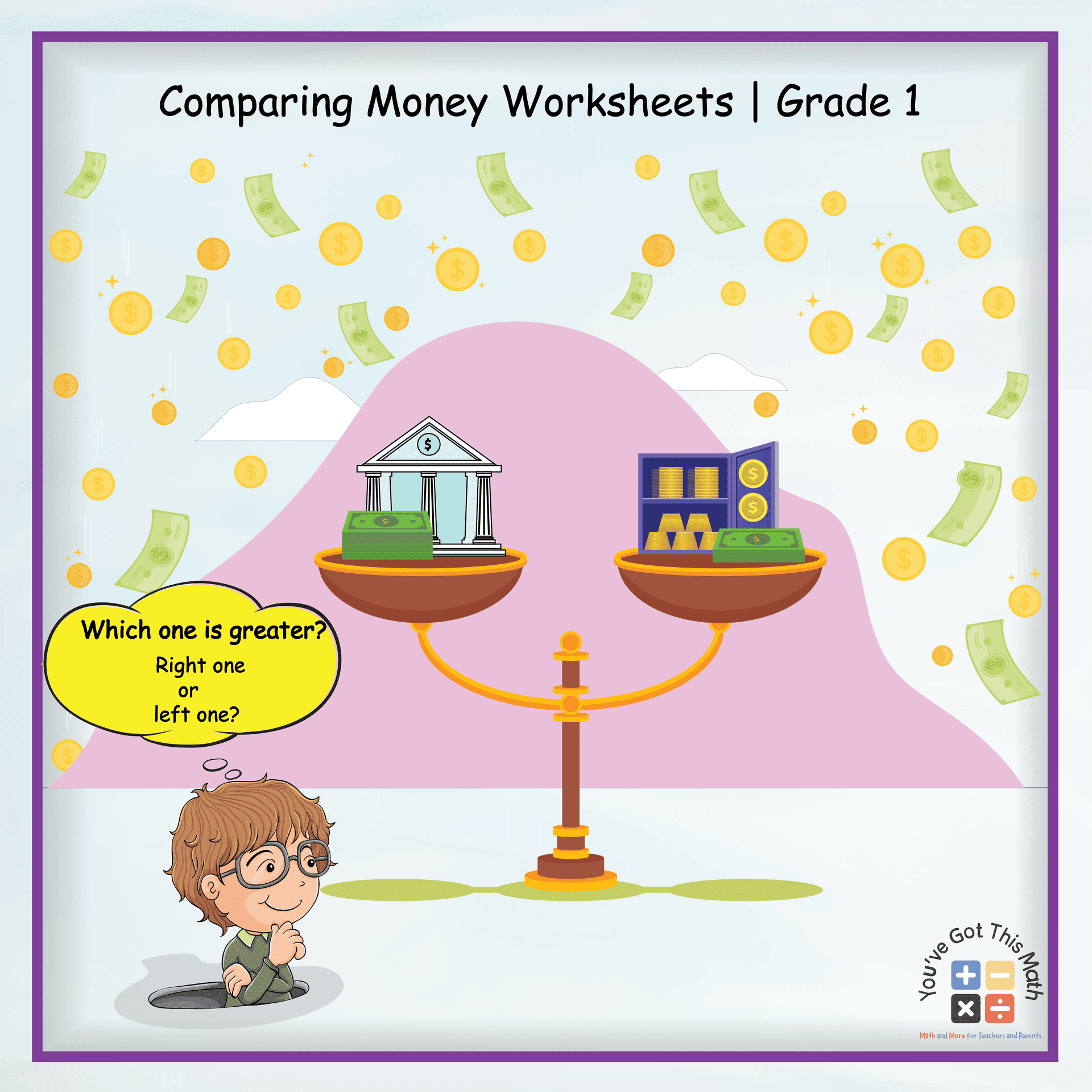 11 Free Comparing Money Worksheets | Grade 1