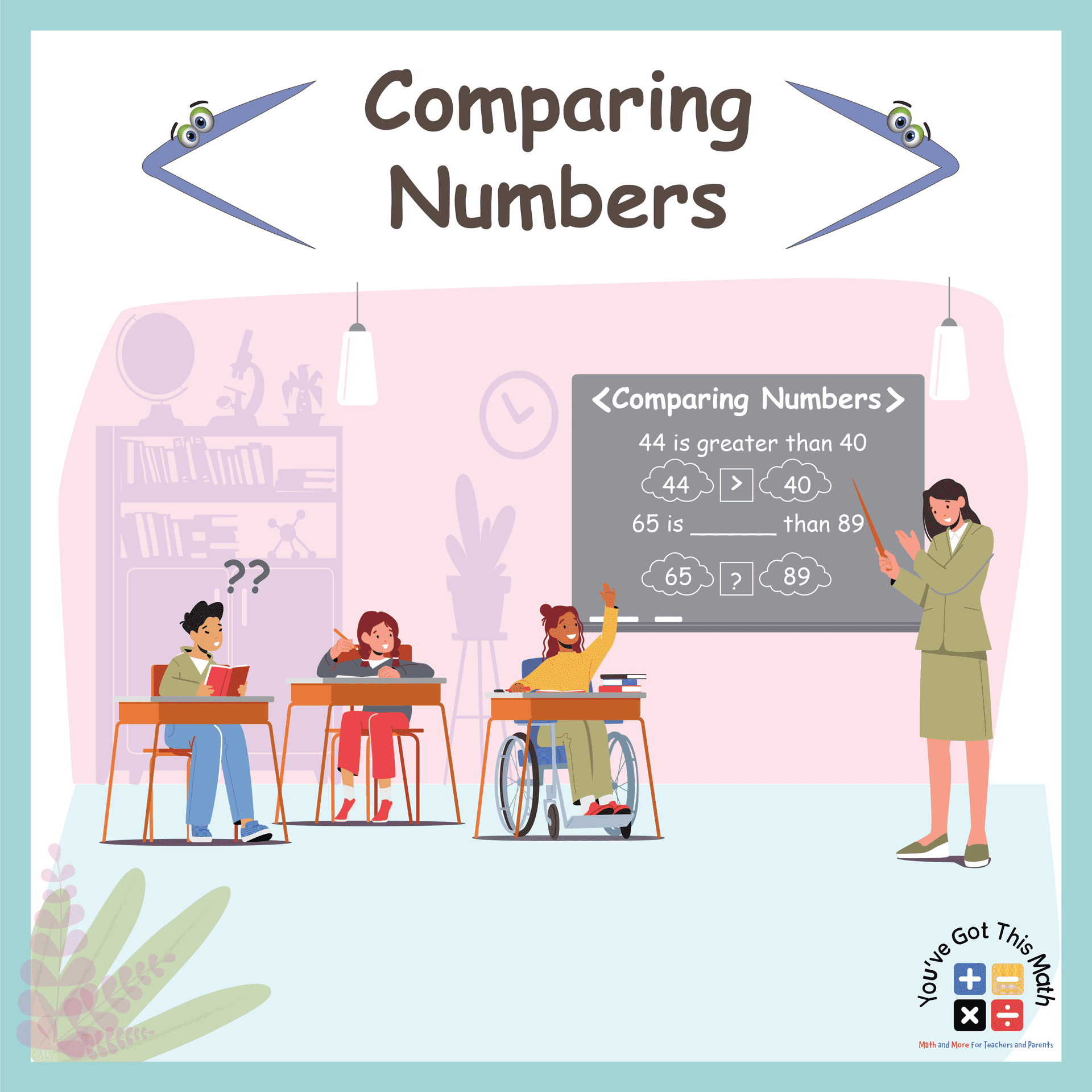 12 Free Comparing Numbers Worksheets For Grade 1