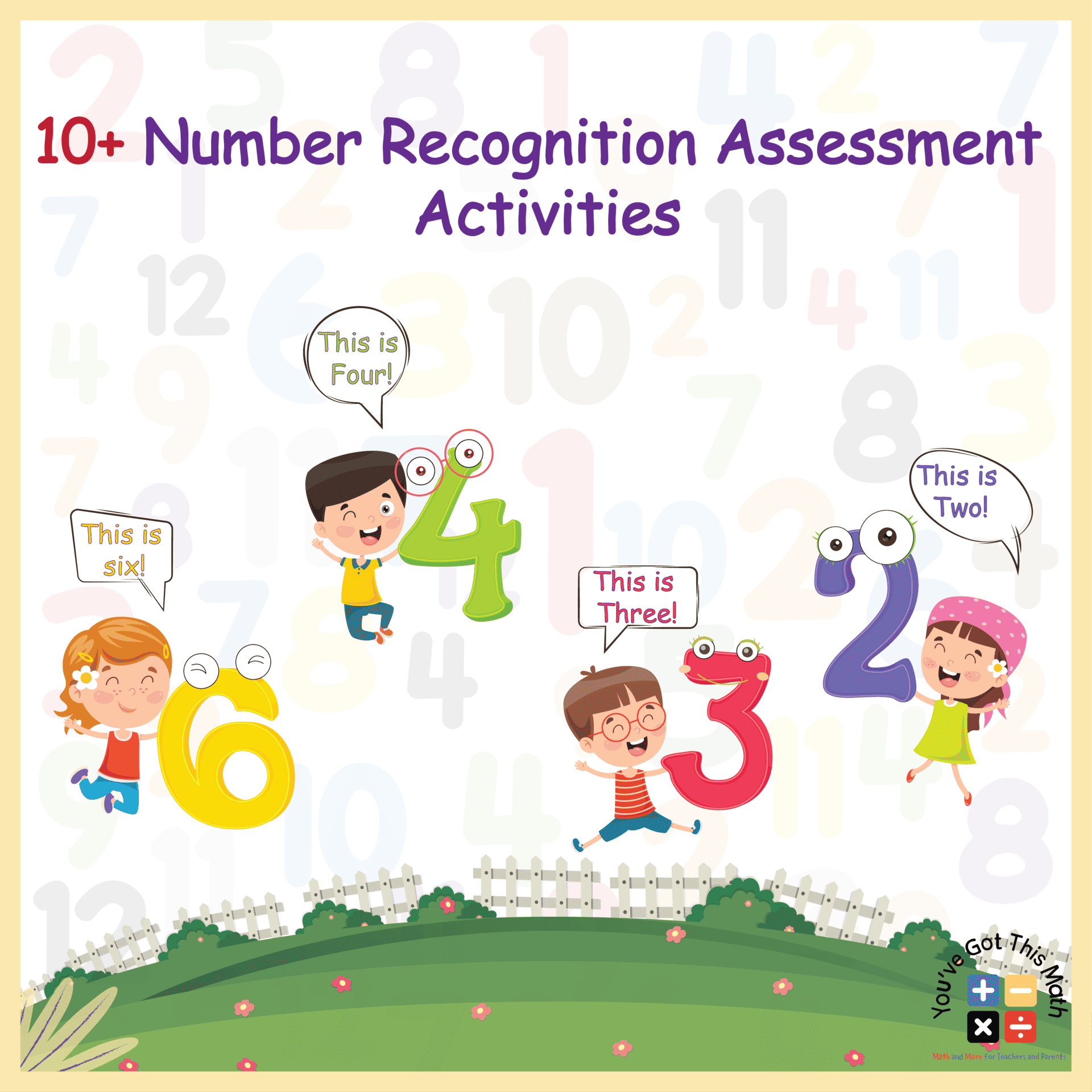 10 Free Number Recognition Assessment Worksheets