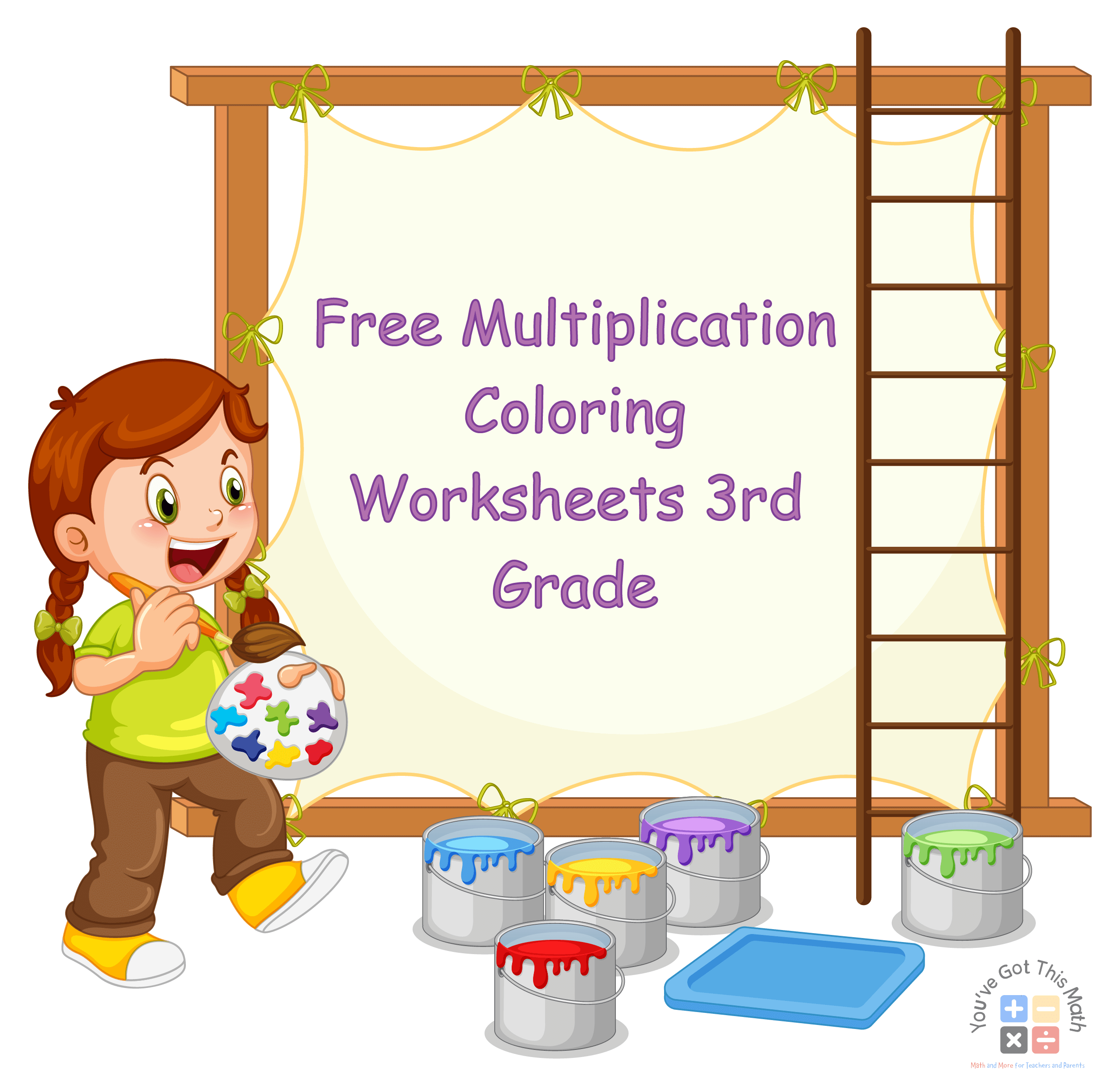 10 Free Multiplication Coloring Worksheets 3rd Grade
