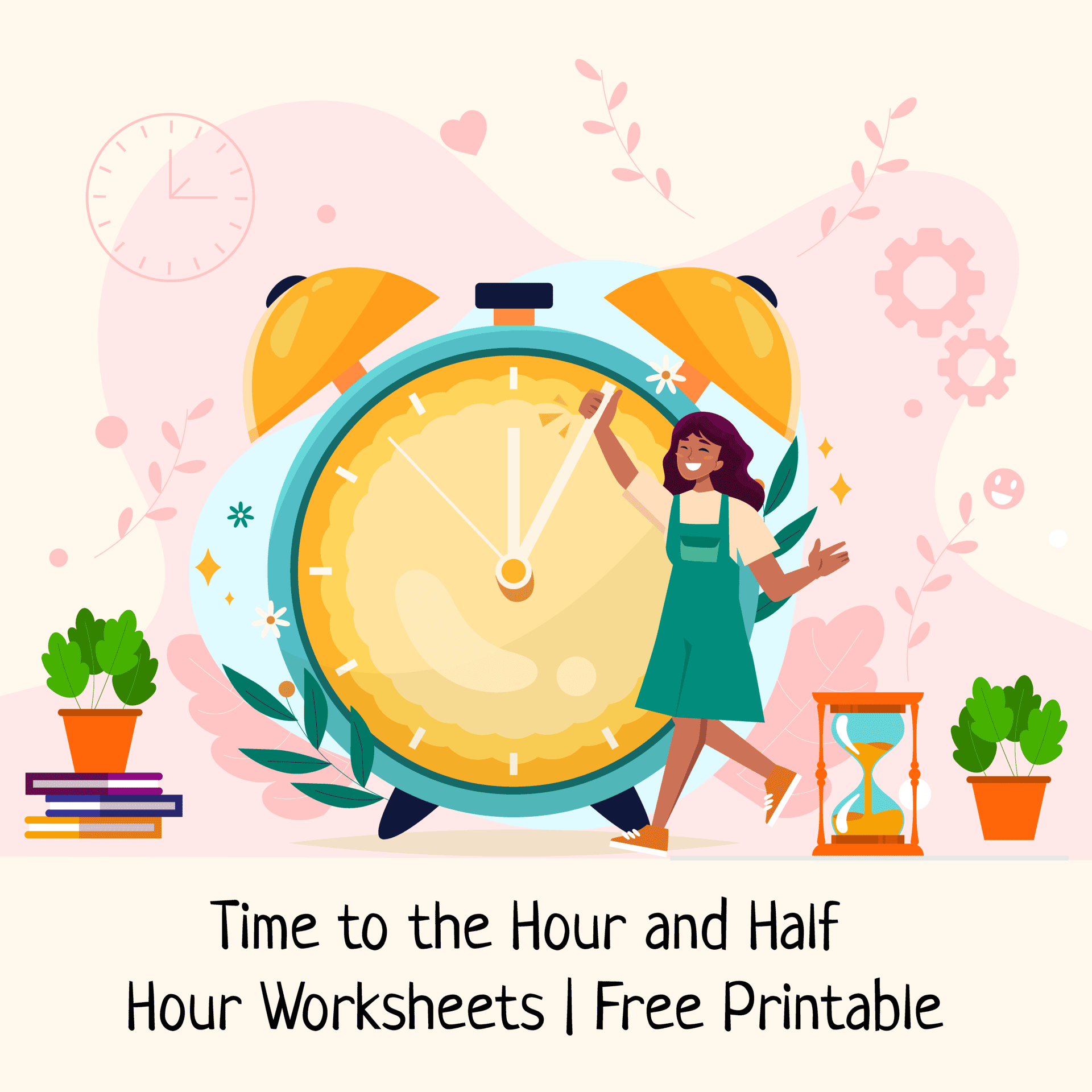 11 Free Tell Time to the Hour and Half Hour Worksheets