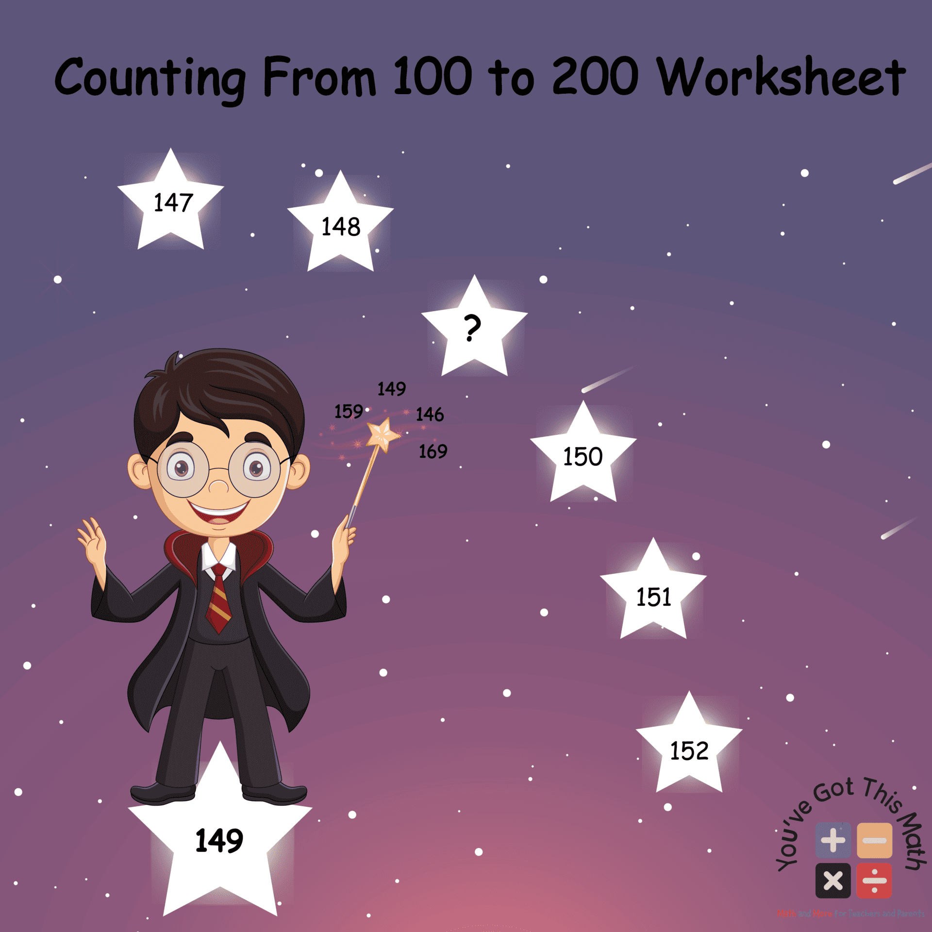 Counting From 100 to 200 Worksheet