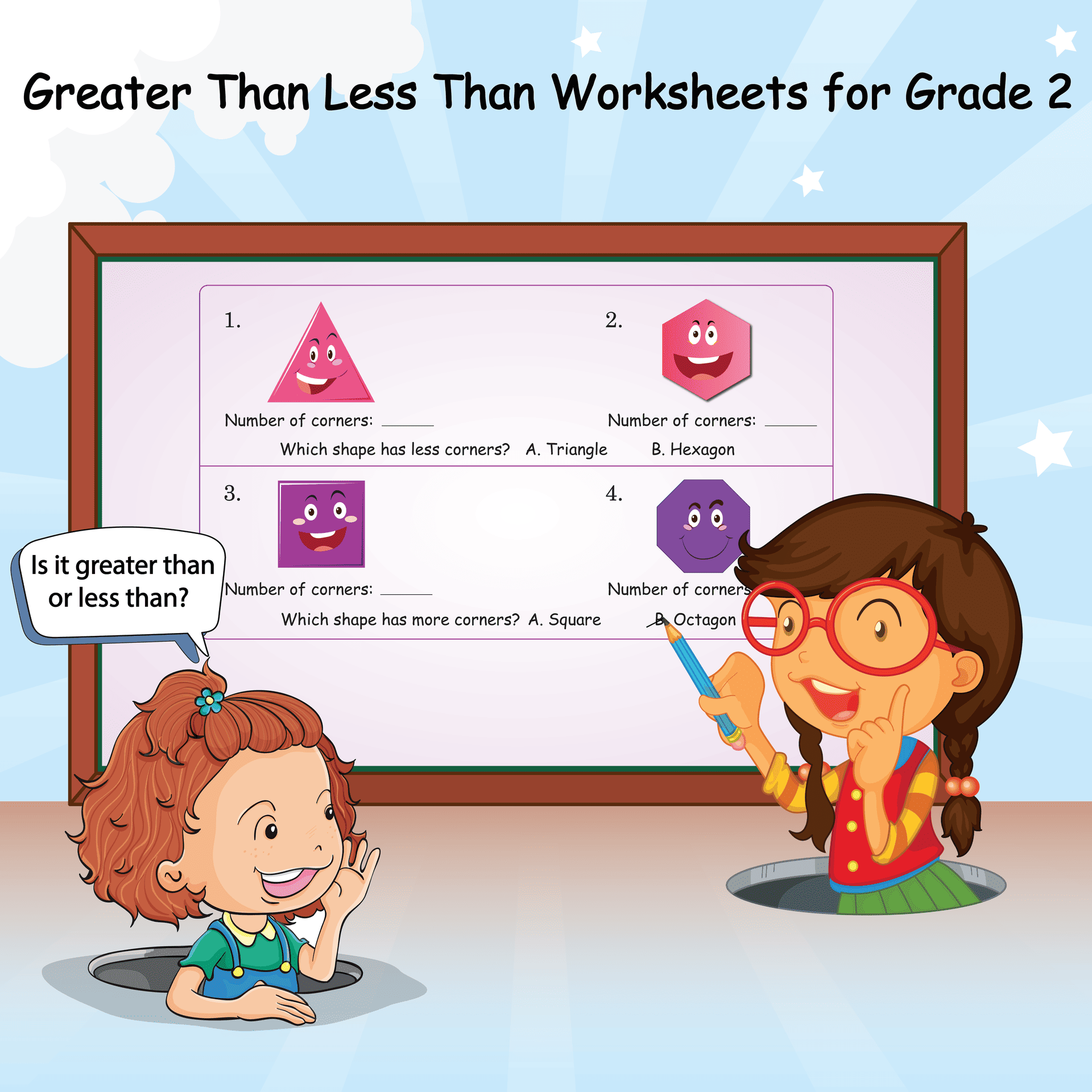 9 Free Greater Than Less Than Worksheets for Grade 2