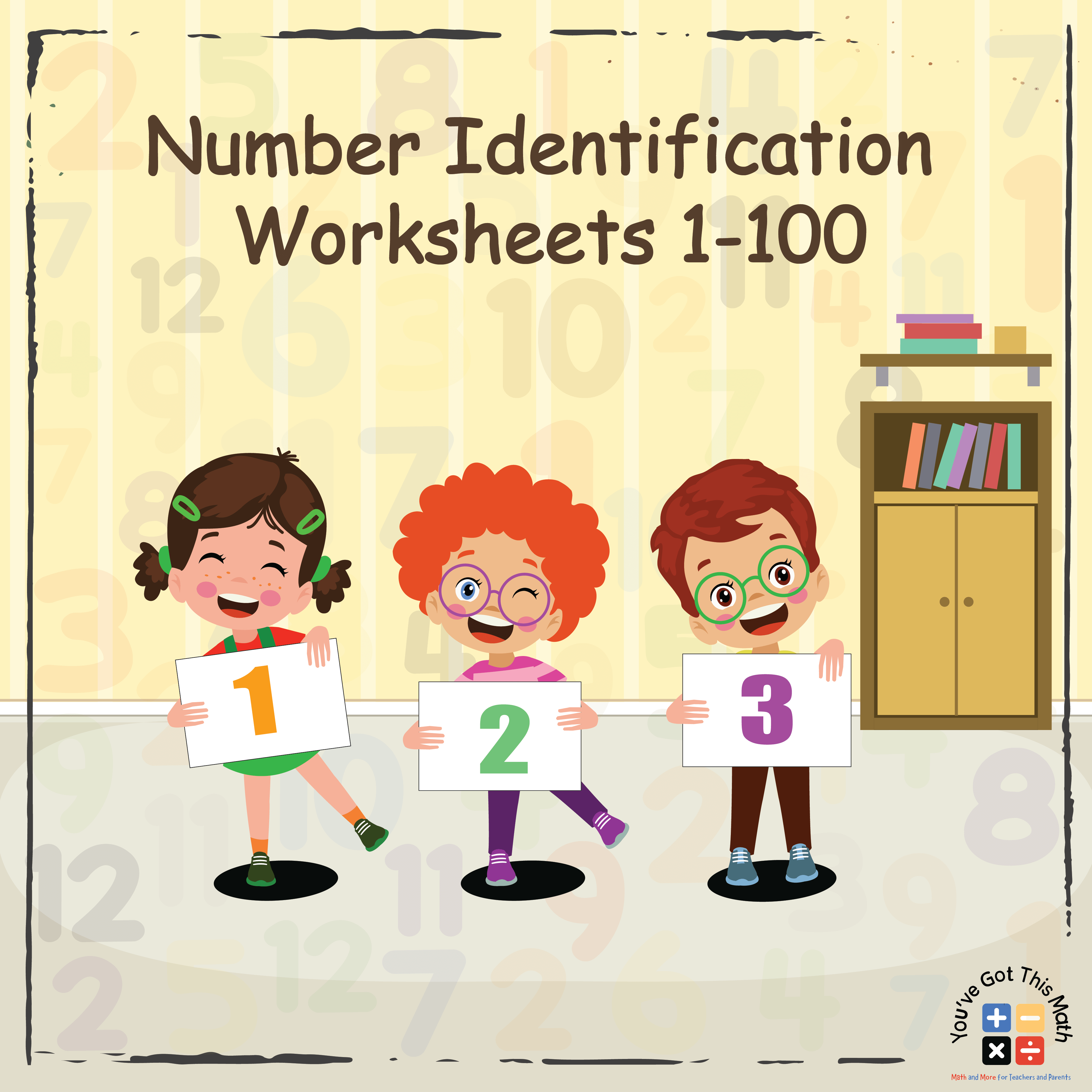 8 Free Number Identification Worksheets 1-100