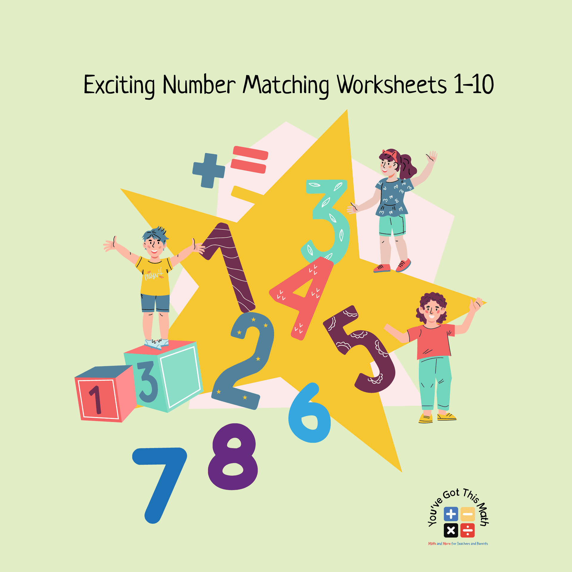 9 Exciting Number Matching Worksheets 1-10 | Free Printable