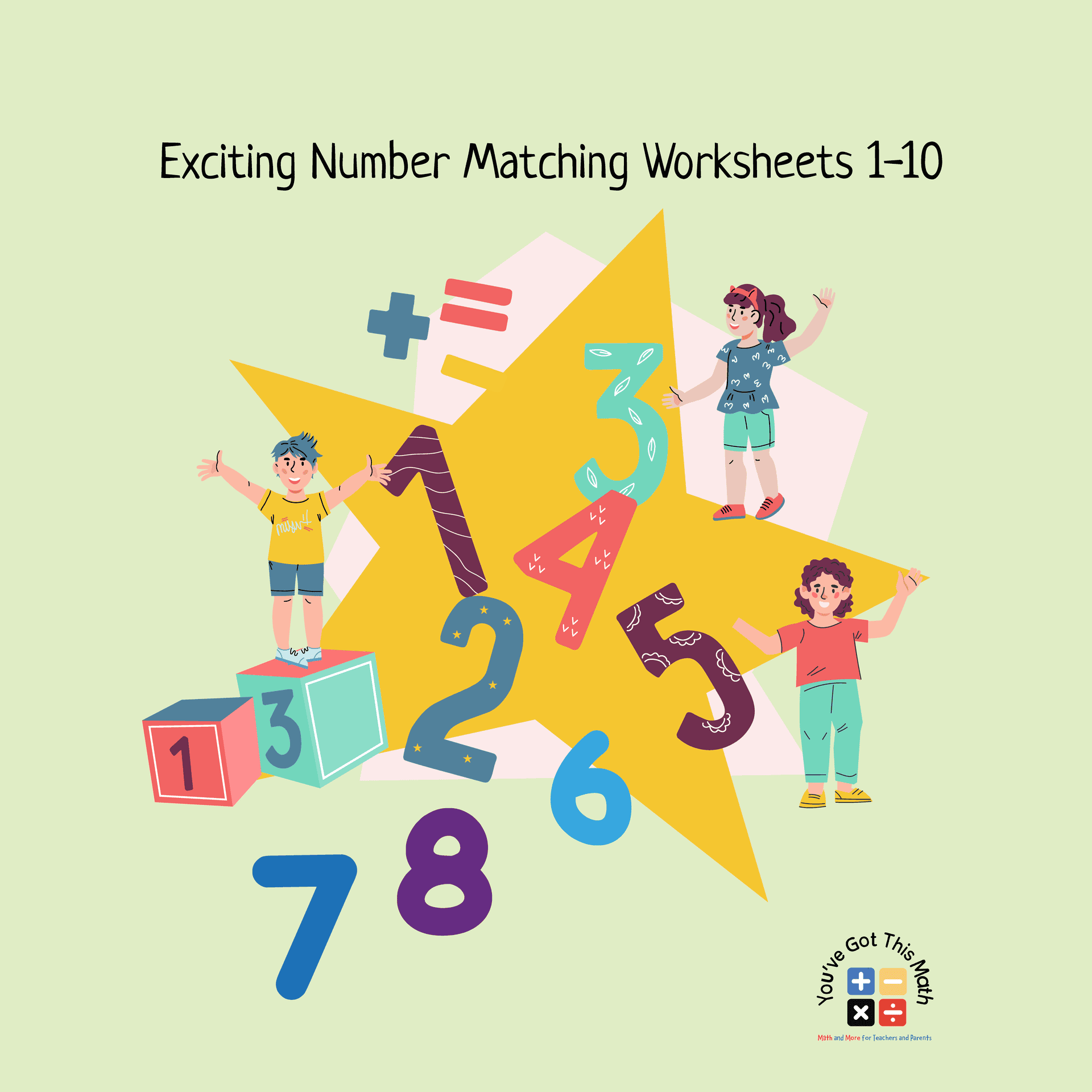9 Exciting Number Matching Worksheets 1 10 Free Printable