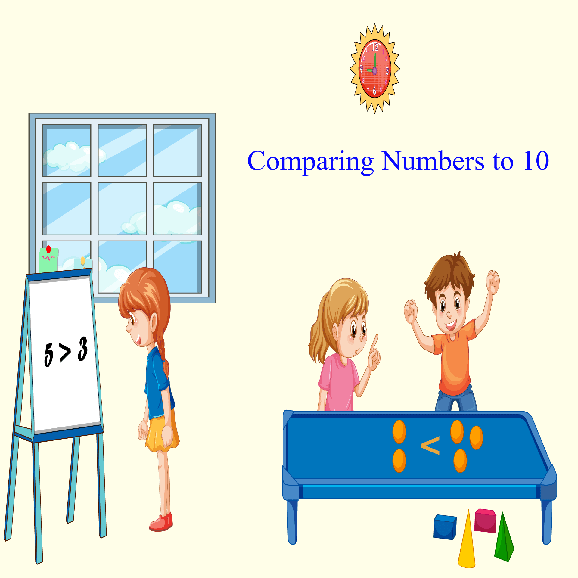 8 Free Comparing Numbers to 10 Worksheets