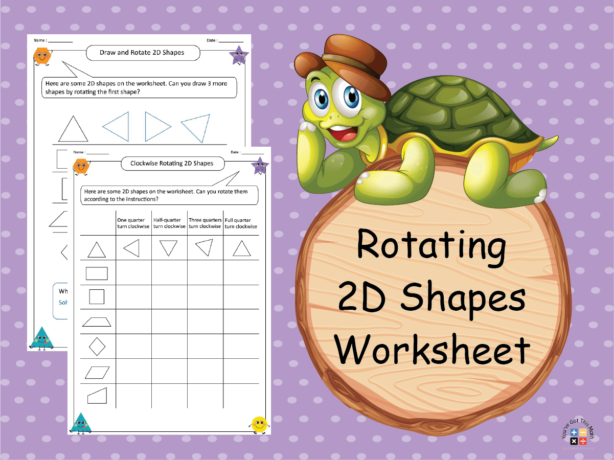 20+ Rotating 2D Shapes Worksheet | Free Printable