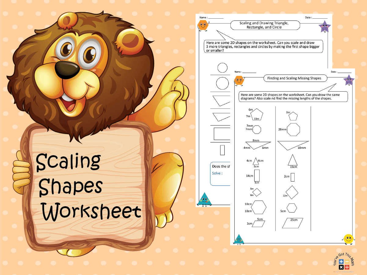 15 Scaling Shapes Worksheet | Free Printable