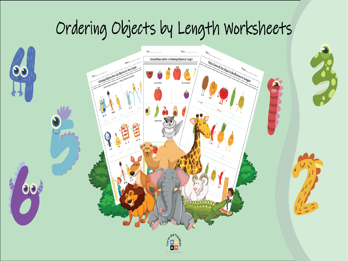 12 Free Ordering Objects by Length Worksheets