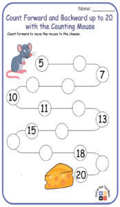Count Forward and Backward up to 20 with the Counting Mouse 
