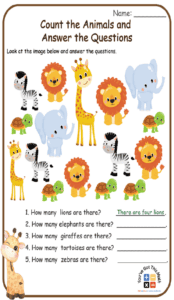 Count the Animals and Answer the Questions