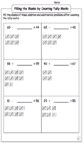 Counting Tally Marks Worksheet