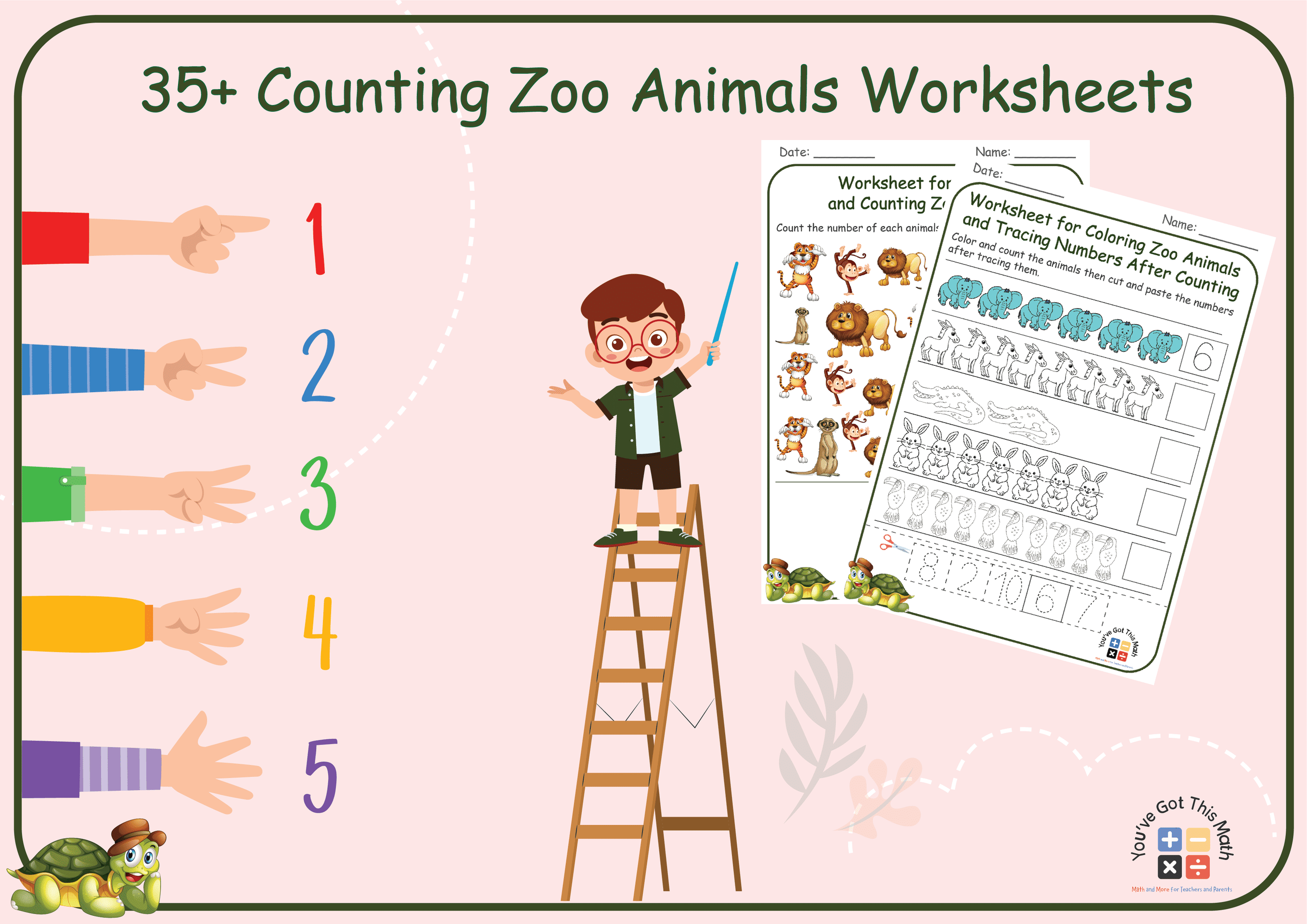 35+ Amazing Counting Zoo Animals Worksheets