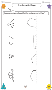 Draw Symmetrical Shape Worksheet