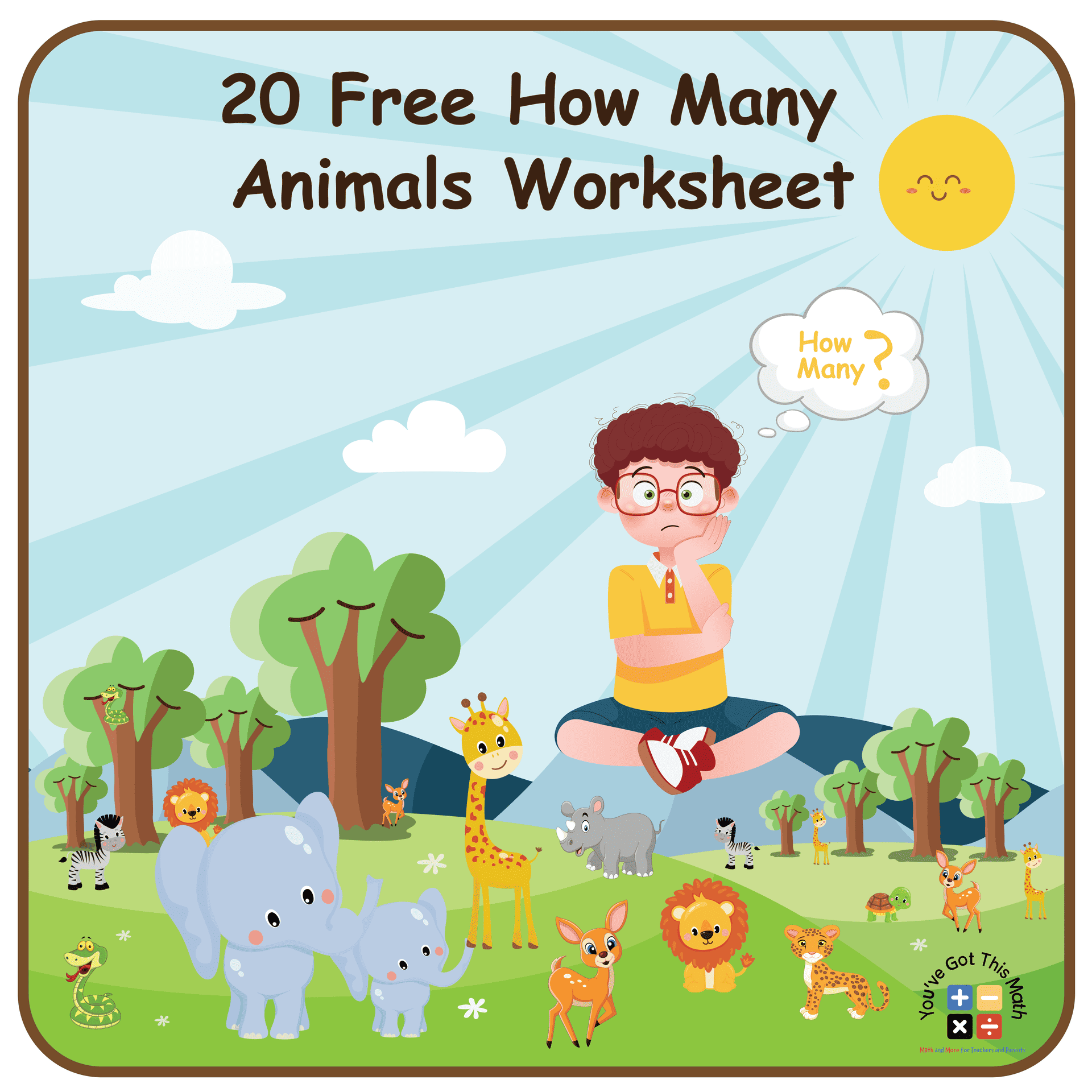 20 Free How Many Animals Worksheet