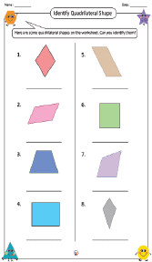 Identifying Quadrilateral Shape Worksheet