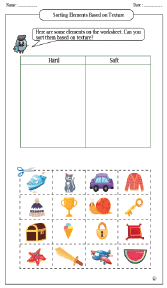 Sorting Elements Based on Texture Worksheets