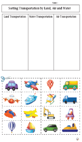 Sorting Floating and Sinking Objects Worksheets