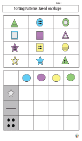 Sorting Patterns Based on Shape and Color Worksheet 