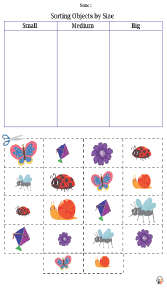 Sorting Patterns by Size Worksheet 