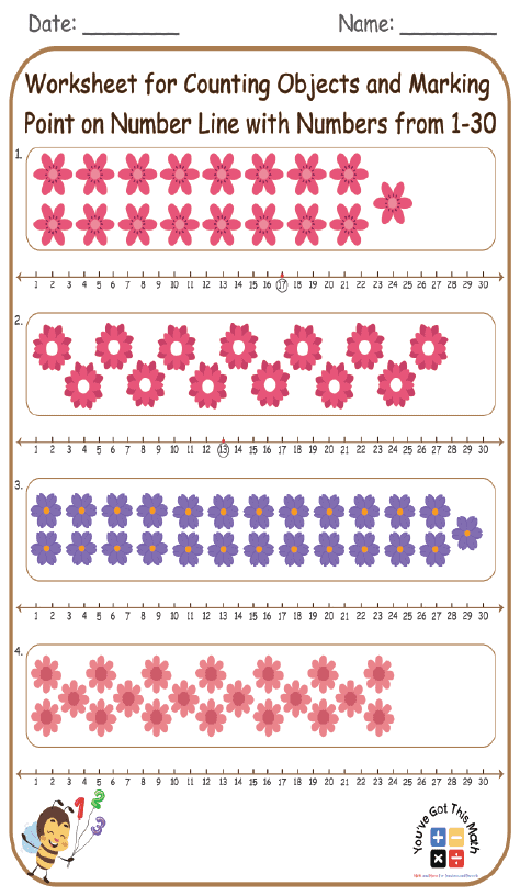 35+ Fun Counting Worksheets 1-30 | Free Printable
