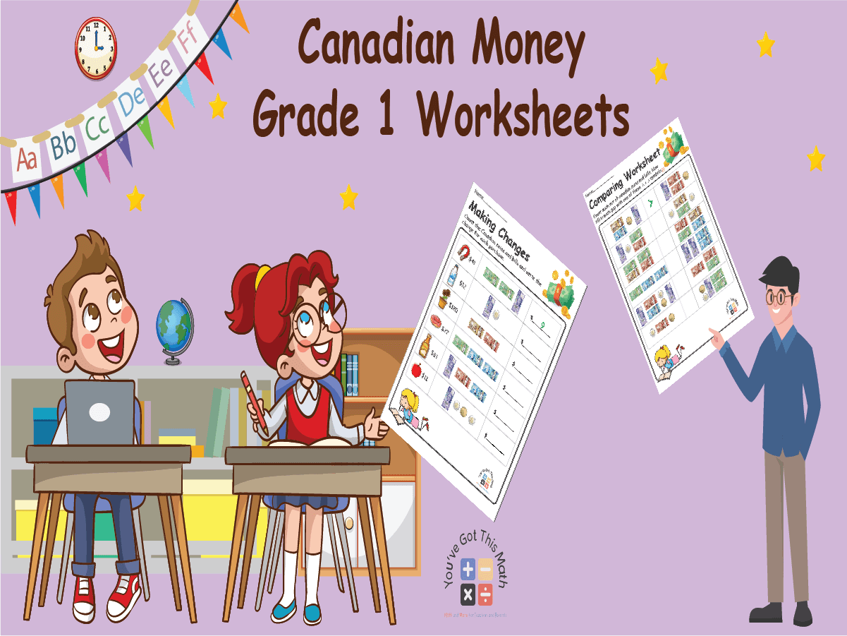 20+ Canadian Money Grade 1 Worksheets | Free Printable