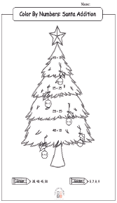 christmas addition worksheets