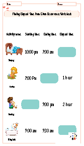 concept of time worksheets